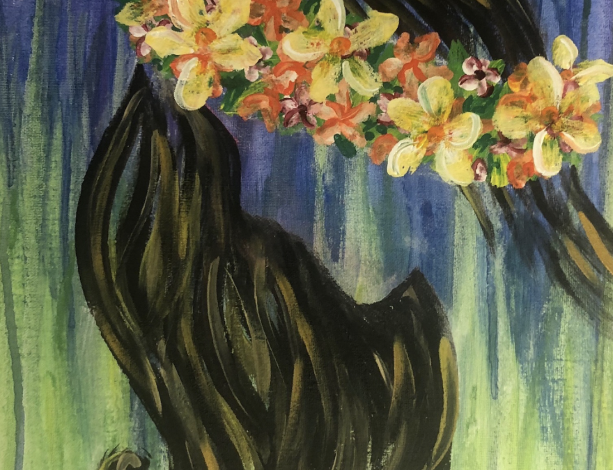 “Lei Poʻo” Paint Pāʻina & The Residence Inn by Marriott Kapolei Oahu 🖌 Paint Party 🎨 BOOK NOW  or 📞 808 781-2218🍷