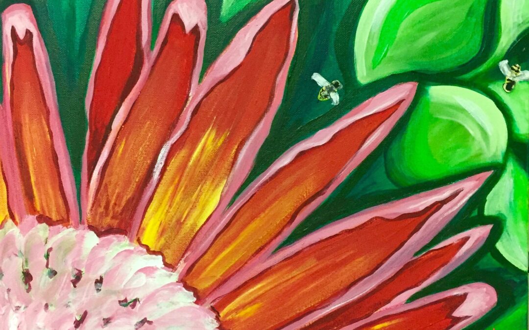 “Maui Protea” Paint Pāʻina & Ko’olau Distillery – Paint and Sip 🎨 BOOK NOW 🖌  or 📞 808 781-2218 🍷