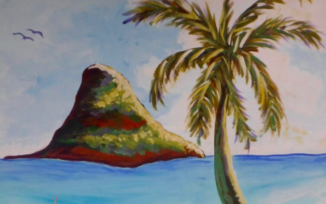 “Mokoliʻi” Paint Pāʻina & The Residence Inn by Marriott Kapolei Oahu 🖌 Paint Party 🎨 BOOK NOW  or 📞 808 781-2218🍷