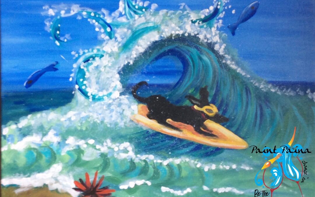 Paint Pāʻina & The Residence Inn by Marriott Kapolei Oahu – Surf Dog