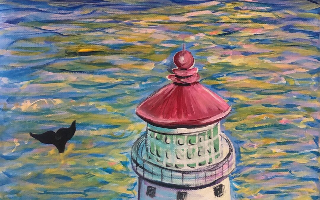 “Makapuʻu Lighthouse” Paint Pāʻina & The Residence Inn by Marriott Kapolei Oahu 🖌 Paint Party 🎨 BOOK NOW  or 📞 808 781-2218🍷