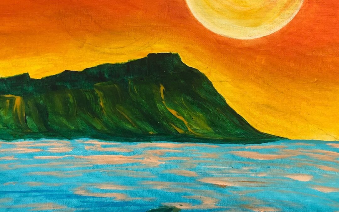 “Turtle Moon” Paint Pāʻina & The Residence Inn by Marriott Kapolei Oahu 🖌 Paint Party 🎨 BOOK NOW  or 📞 808 781-2218🍷