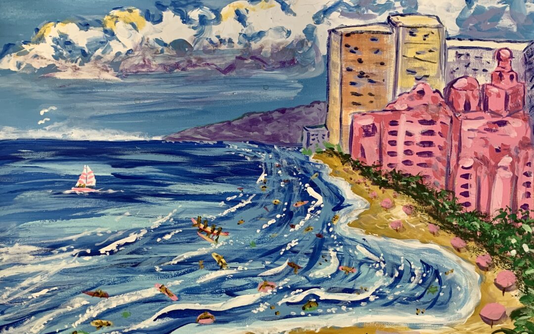 Paint Pāʻina & The Twin Fin Hotel, Waikiki Oceanfront – Royal Hawaiian