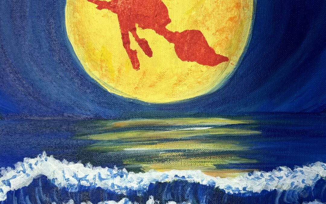 “Super Moon” Paint Pāʻina & The Residence Inn by Marriott Kapolei Oahu 🖌 Paint Party 🎨 BOOK NOW  or 📞 808 781-2218🍷