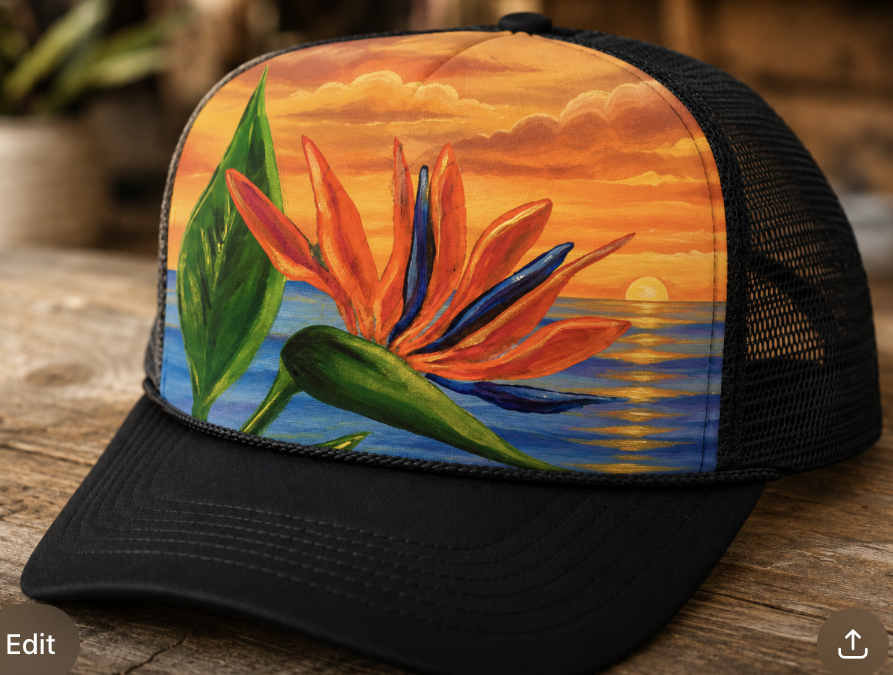 Paint a Hat with Paint Pāʻina & Pizza Press Pearl Highlands 🍕Paint and Sip 🎨 BOOK NOW 🖌or 📞808 781-2218 🍷