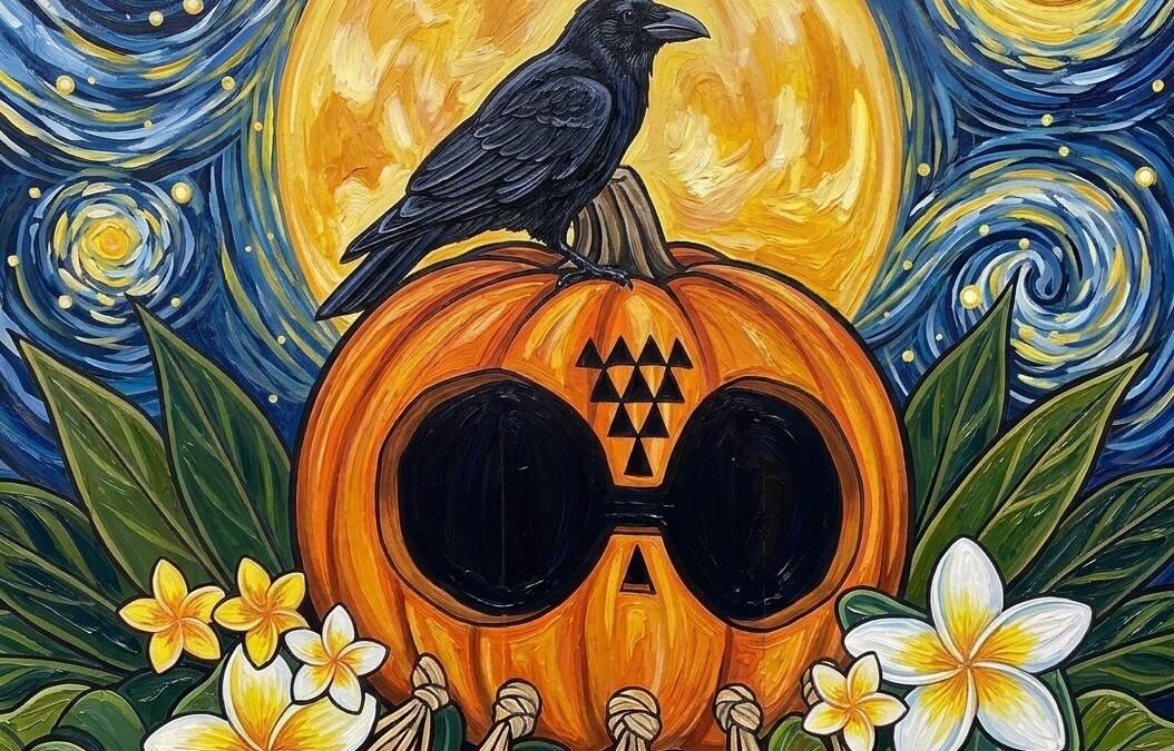 “Hawaiian Pumpkin” Paint Pāʻina & The Residence Inn by Marriott Kapolei Oahu 🖌 Paint Party 🎨 BOOK NOW  or 📞 808 781-2218🍷